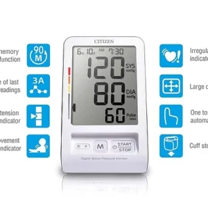 Citizen CH‑456 Digital Upper‑Arm Blood Pressure Monitor