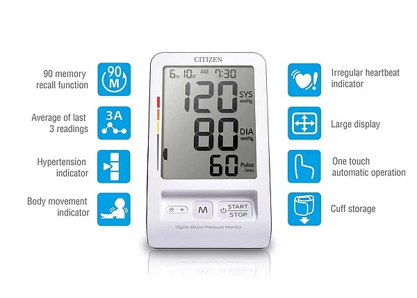 Citizen CH‑456 Digital Upper‑Arm Blood Pressure Monitor - Image 2