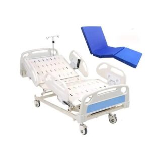 Adjustable Hospital Bed with Mattress – 3-Function Manual/Electric